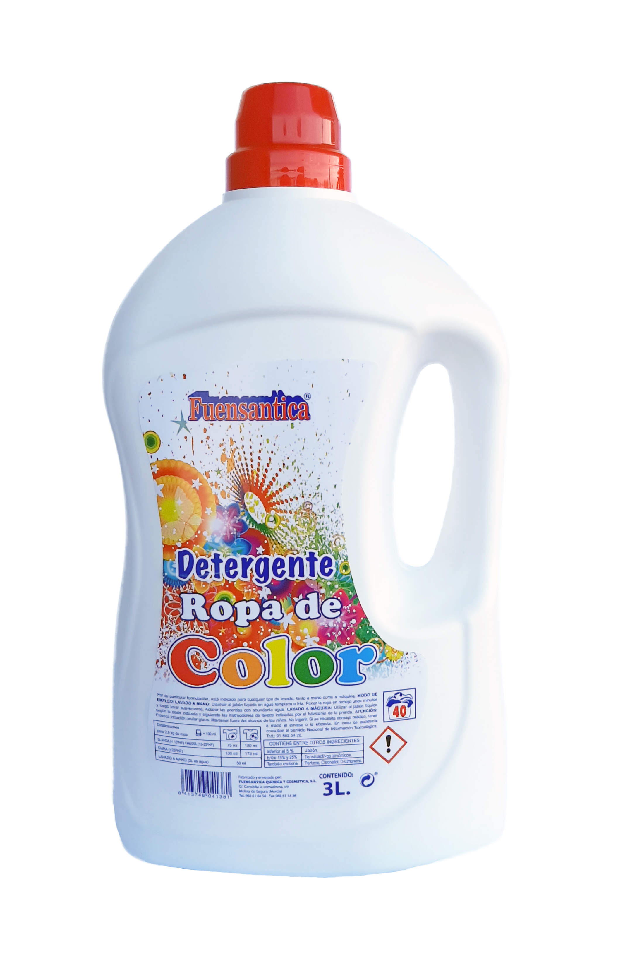 Detergente liquido todocolor fuensantica